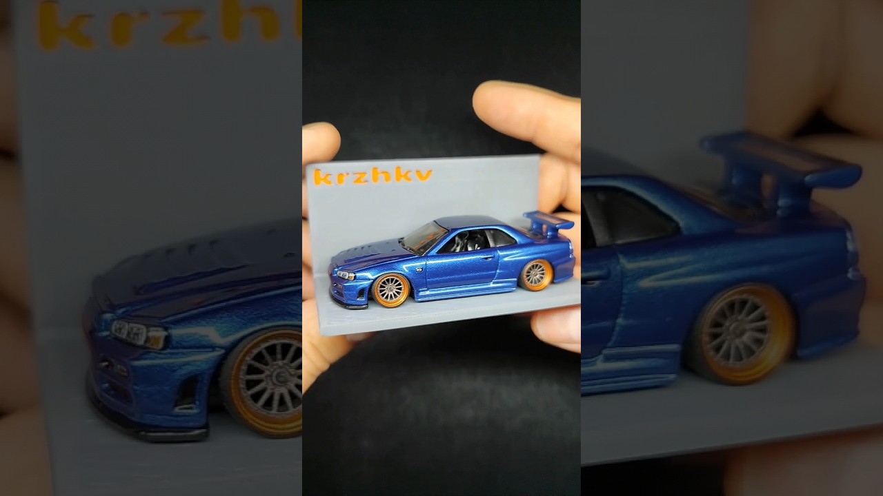 Hot Wheels custom Nissan Skyline GT-R r34 