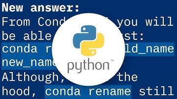 How can I rename a conda environment?