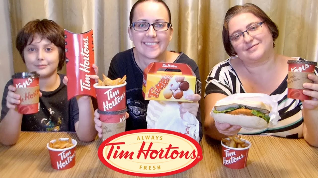 Tim Hortons Timbits, Crispy Chicken Sandwich, Chipotle Wrap And