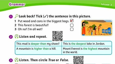 الصف الرابع اللغة الإنجليزية الوحدة الثالثة القاعدة صفحة32 المقارنة والتفضيل comparative superlative