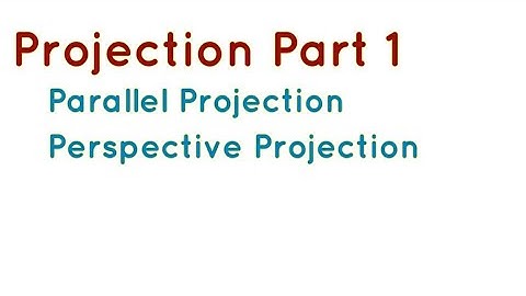 Projection in ComputerGraphics