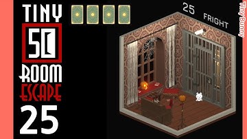 50 Tiny Room Escape 25 Fright Walkthrough (4 Cards)