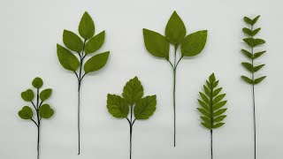 DIY Felt Leaves Greenery | Cara Membuat Daun Dari Kain Flanel Yang Mudah Dan Simple