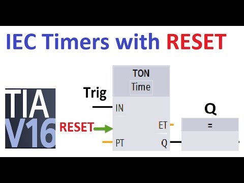 How to reset IEC TIMERS in SIEMEMS TIA Portal ? | S7-1500 | S7-1200