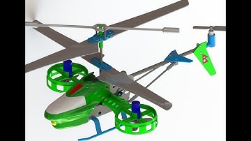 Avatar Style RC Helicopter in Solidworks 2017