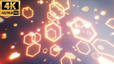 Glowing Hexagons Abstract Background 4k | Motion Graphics - Videohive template