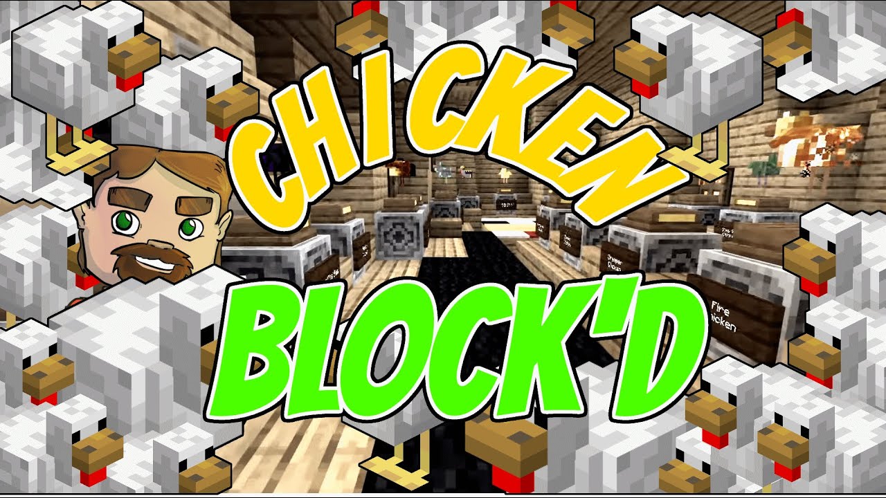 Minecraft Map: CHICKEN BLOCK'D! - 6 - SPIDER CHICKENS SCARE ME!