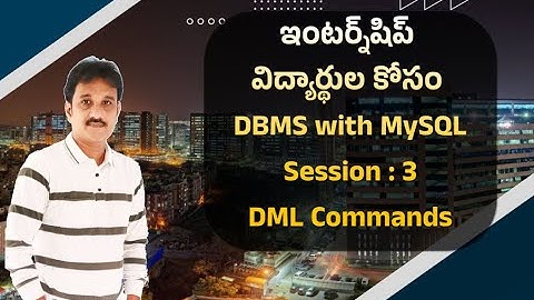 MySQL DML Commands
