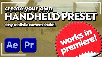 DIY fake handheld for premiere pro (using AE)