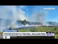 Lincoln firefighters contain two wildland fires Monday