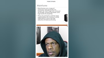 Do you know what a mainframe is? #makeitsimplett #technology #trinidadandtobago #csec #cxc