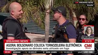Jair Bolsonaro coloca tornozeleira eletrônica | LIVE CNN