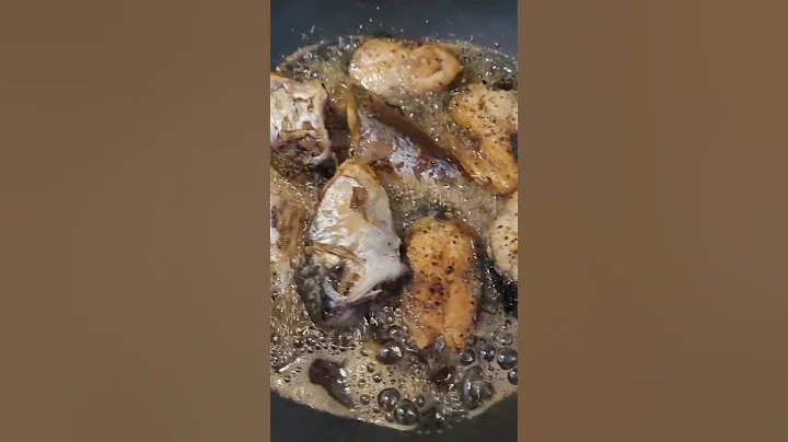 Deep fry mackerel fish #sunday brunch #ASMR #short