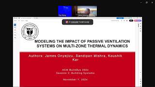 Modeling the Impact of Passive Ventilation Systems on Multi Zone Thermal Dynamics