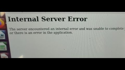 How to Clear Internal Server Error