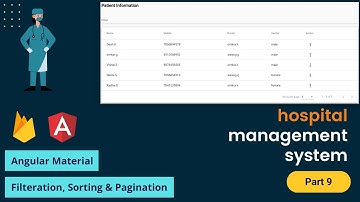 Hospital Management System using angular and firebase | Angular Material | Firebase CRUD | Part 9