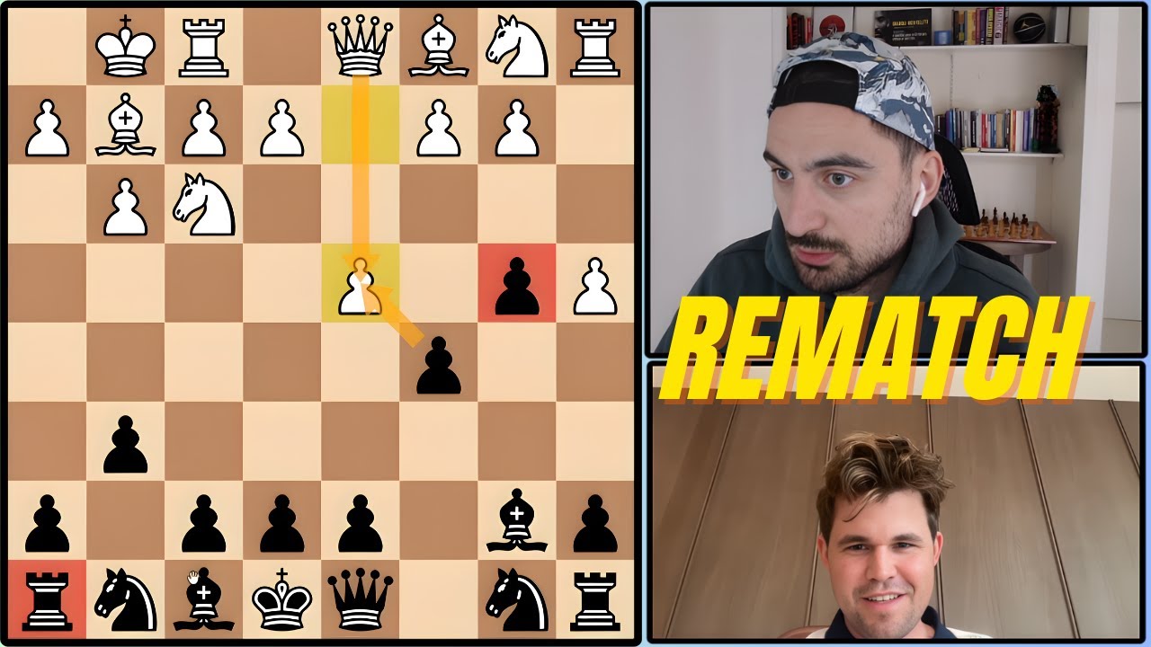 Rematch vs Magnus Carlsen | Dual Commentary Chess - YouTube