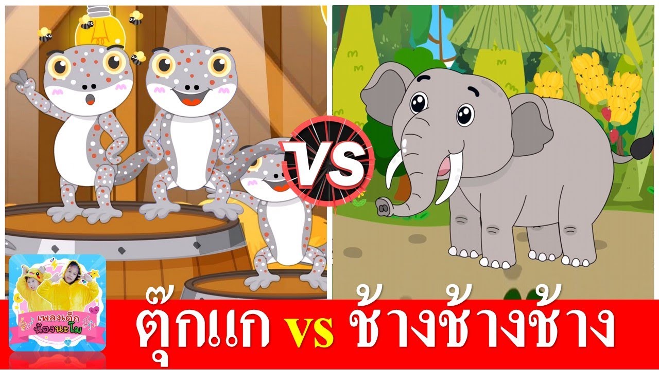 ตุ๊กแก vs ช้างช้างช้าง