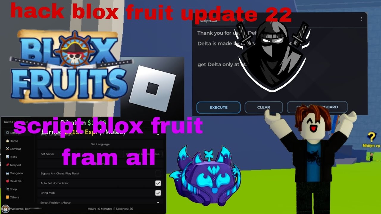 Update 22 cách hack blox fruit update 22 new script fram all dành cho update 22 ...