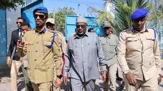 Ku-Simaha Madaxweynaha Jfs Oo Kormeeray Saldhigga Booliska Degmada Warta Nabadda