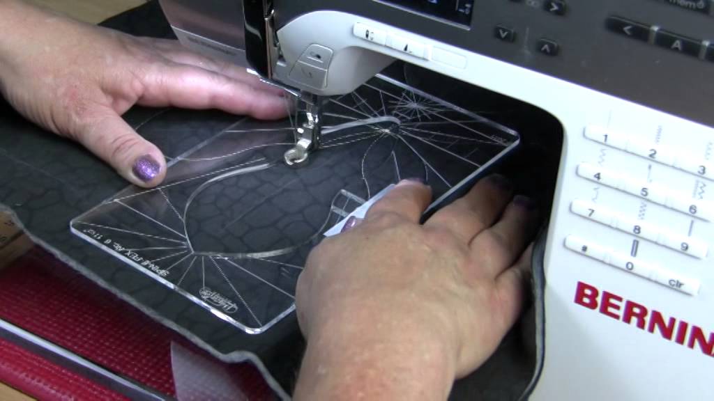 Ruler work on a Bernina Sewing Machine - YouTube