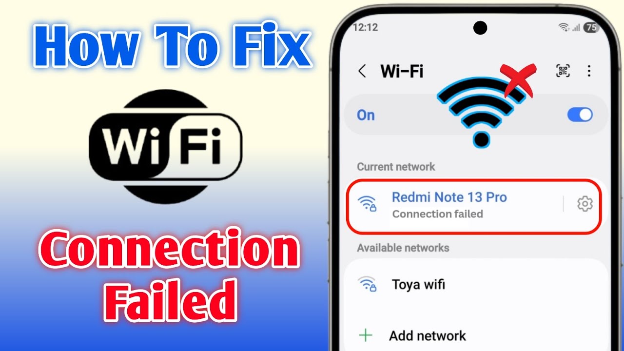 How to Fix WiFi Connection Failed Problem On Android | WiFi Connection ...