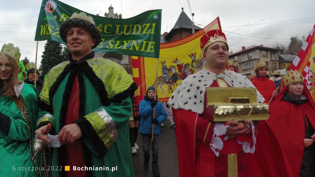 Bochnia. Orszak Trzech Króli na ulicach miasta [6.01.2022]