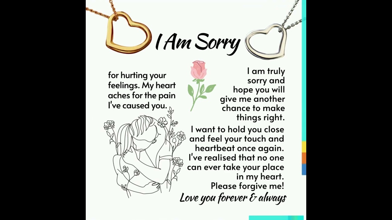 I Am Sorry - Apology Necklace