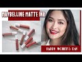 MAYBELLINE SUPERSTAY MATTE INK - SWATCH & REVIEW 8 MÀU SON | Cin City