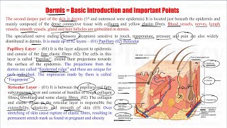 Anatomy & Physiology (47) = Integumentary System | Epidermis & Dermis | Layers of Epidermis & Dermis