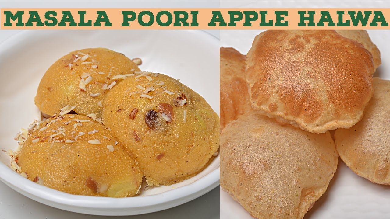 Masala puri with Apple Halwa | Vahchef - VahRehVah