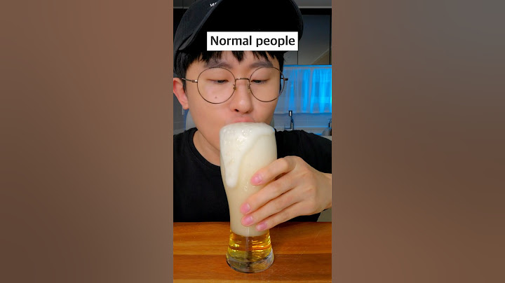 How to make beer bubble