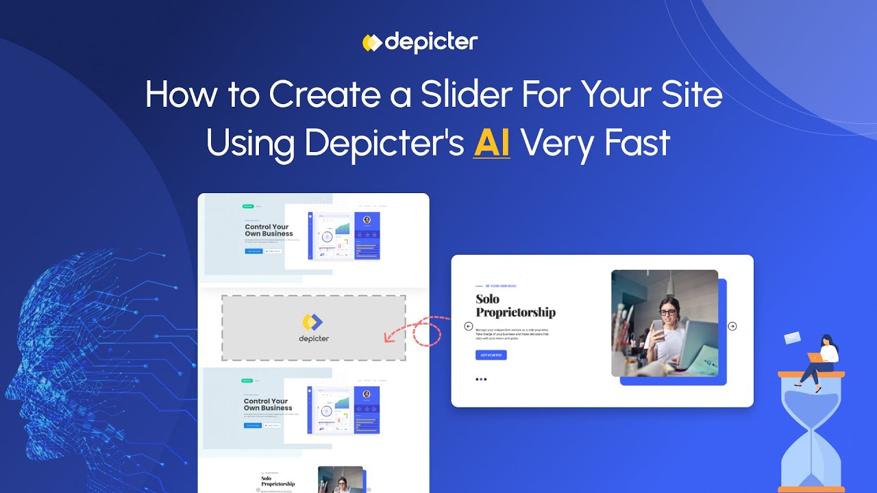 How to create a slider with AI- Depicter AI slider - YouTube