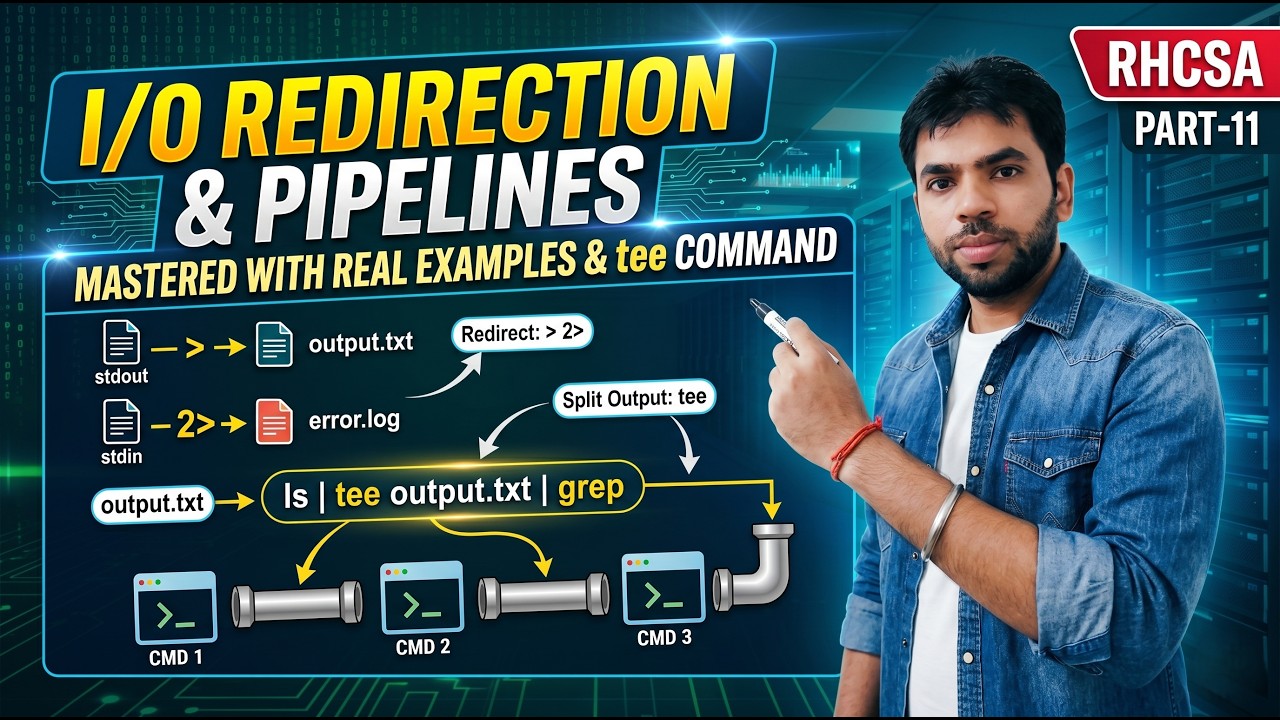 Linux I/O Redirection & Pipeline Tutorial (with Examples) | tee Command ...