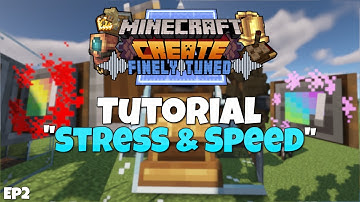 Minecraft Create Mod 0.3.2 Tutorial - Gearbox, Overstressed, Speed Requirements Ep 2