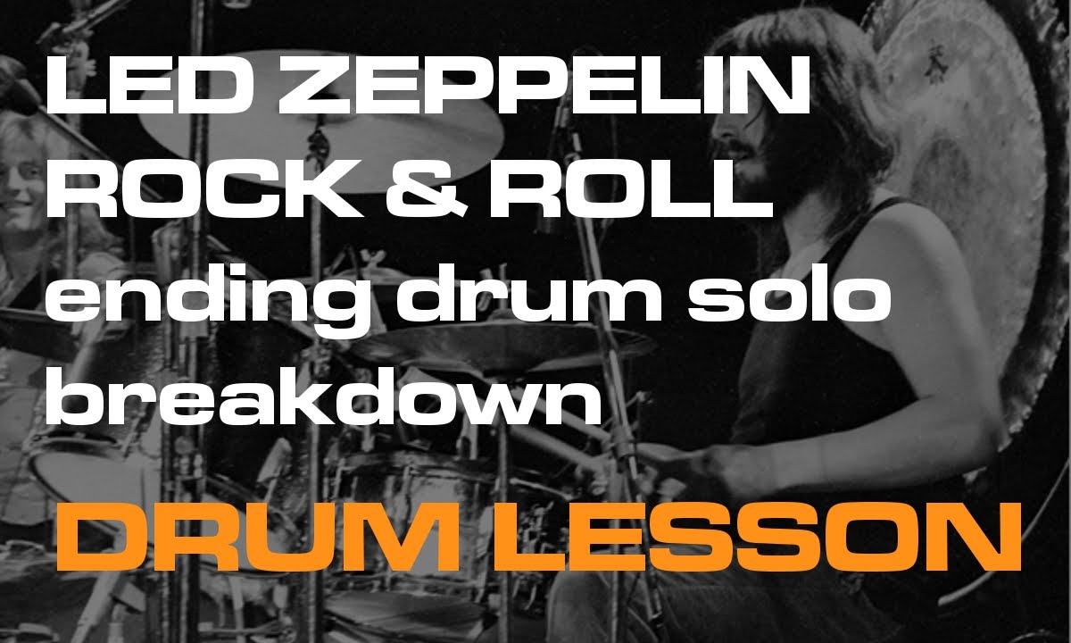 Led zeppelin rock and roll. Led Zeppelin Rock and Roll Drums. Rock n Roll Drum fill.