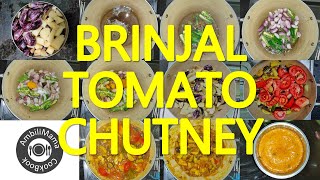 Brinjal Tomato Chutney | Eggplant Chutney | Kathirikkai Thakkali Chutney | AmbiliMama CookBook