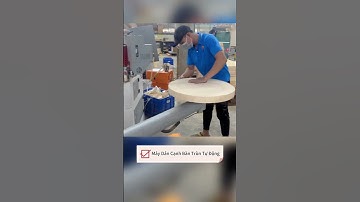 Máy Dán Cạnh Bàn Tròn Tự Động  #daiphucvinh #cnc #maychebiengo