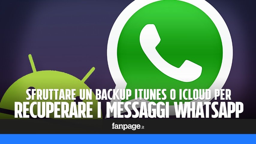 SCARICARE BACKUP WHATSAPP DA ICLOUD SU PC
