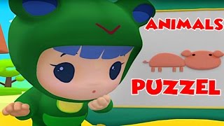 Rubi And Yoyo Animated Series | Animals Puzzle | Rubi And Yoyo Funny Cartoon Series