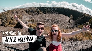 We Visited an ACTIVE VOLCANO! & Tried Hawaiian FISH & CHIPS! 🐟 (Big Island, Hawaii)