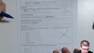 Angle Pairs Relationships Proof
