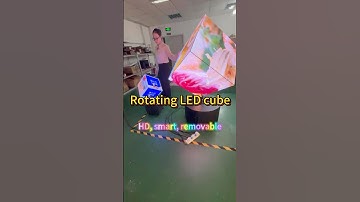 🔥 Look at our LED cube screen! 🚀#hturgb #leddisplay #cube #transparentledscreen