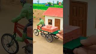 Miniature Farm Swimming Pool Build 🐔 Tiny Chicken Farm DIY Amazing Mini World #diy #ytshorts #viral