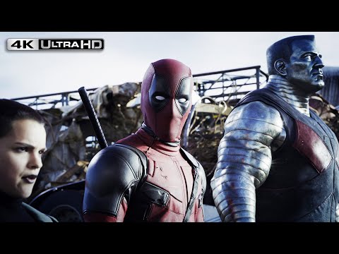 Deadpool 4K HDR | Scrapyard Scene - DMX