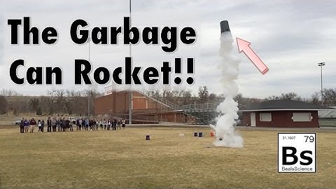 The Garbage Can Rocket!! - Liquid Nitrogen Explosion