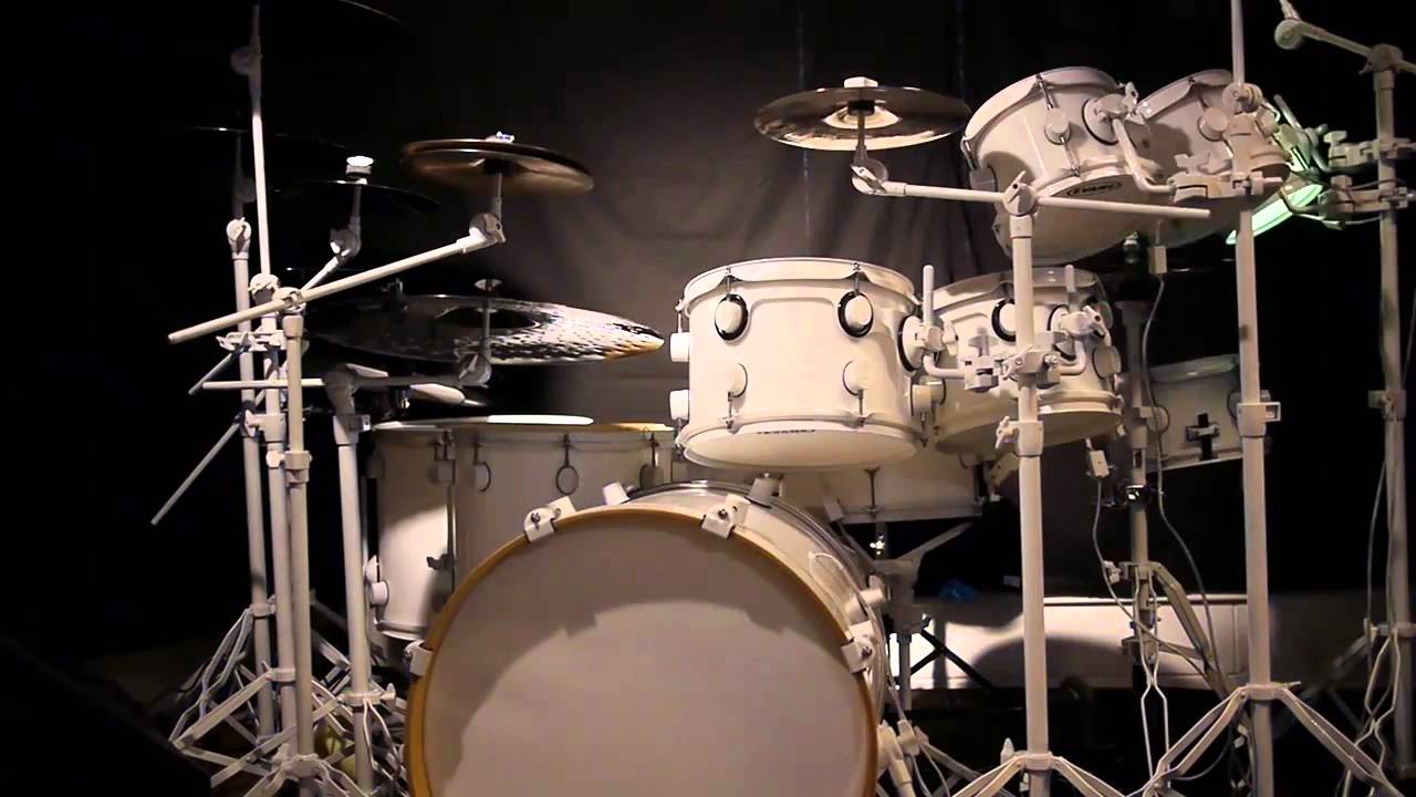 Acrylic rci drums glowing led lights, lights in drums, led drum YouTube