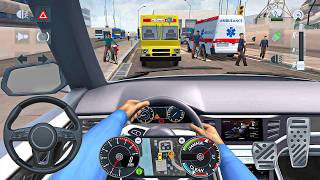 Taxi Cab Driving Simulator: Volkswagen Atlas really busy city taxi sim driving - android gameplay screenshot 2