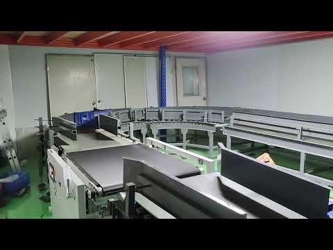 ميزان فحص لوجستي مركب مع ناقل منحني