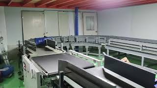 Installed Logistics Checkweigher & Curve Conveyor